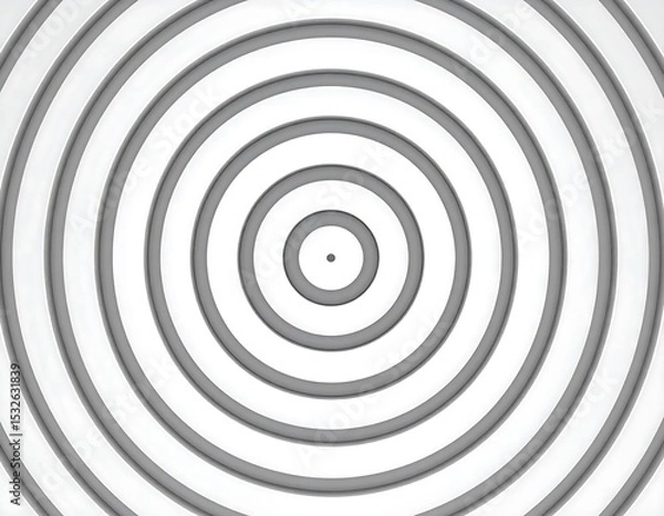 Fototapeta Concentric circles in grayscale