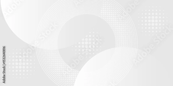 Fototapeta gray and White abstract background with diagonal rounded shape elements. vector eps 10