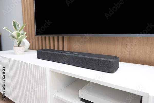 Fototapeta Soundbar in a modern home