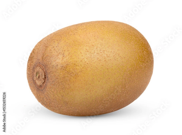 Fototapeta Gold kiwi isolated on transparent png (Image from camera)
