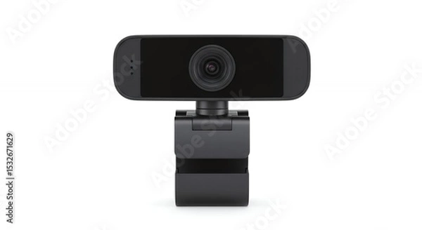 Fototapeta Black webcam studio shot