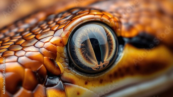 Fototapeta snake eye close up, scales, reptile, lizard, macro photo, nature, animal, pupil