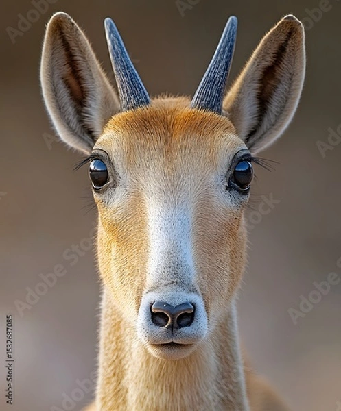 Fototapeta saiga antelope with a unique nose