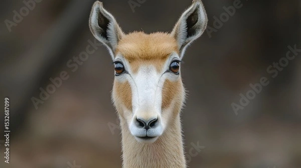 Fototapeta saiga antelope with a unique nose