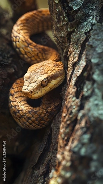 Fototapeta snake in the tree