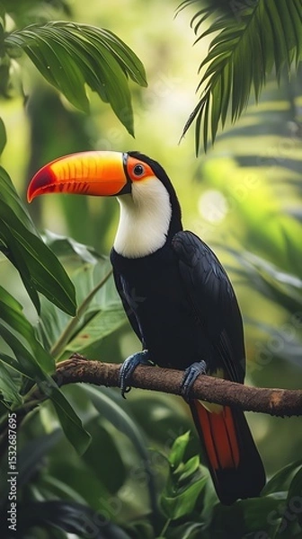 Fototapeta toucan in the jungle