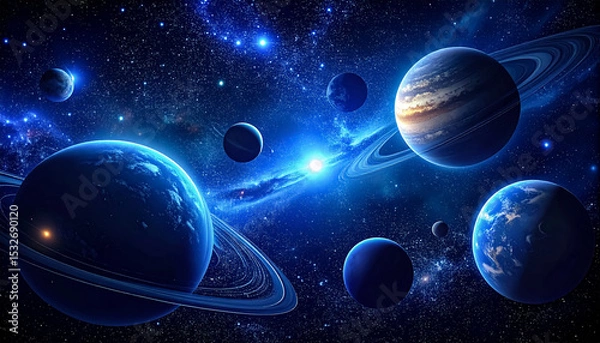 Obraz Outspace galaxy view or planet in space
