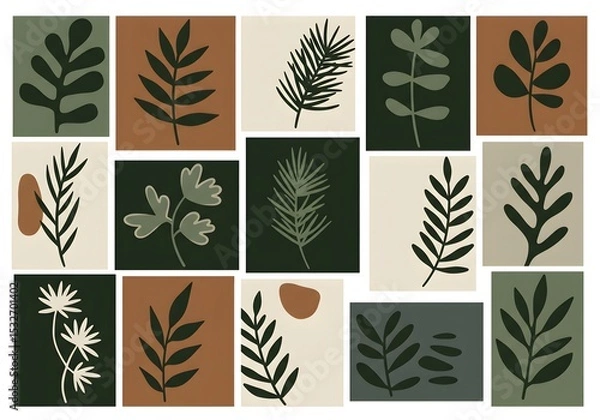 Obraz seamless pattern with leaves