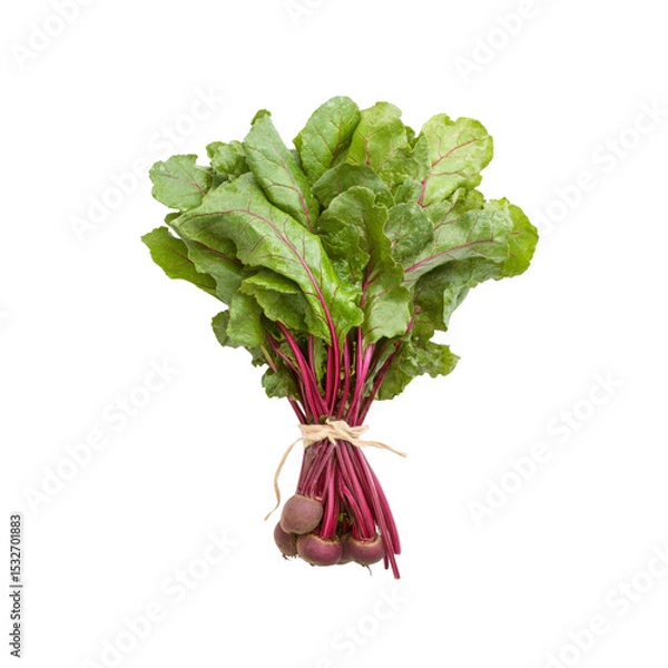 Obraz Fresh Bunch of Beets with Green Tops, Tied with Twine