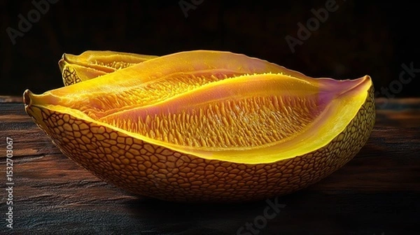 Fototapeta Vibrant Honeycomb Close-Up: Golden Texture and Sweet Delight