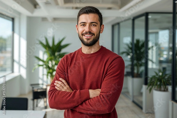 Obraz portrait of a handsome young businessman