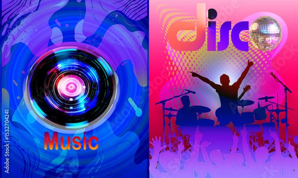 Obraz Discoteca con band