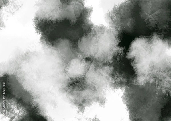 Obraz 抽象的　水墨画　背景素材