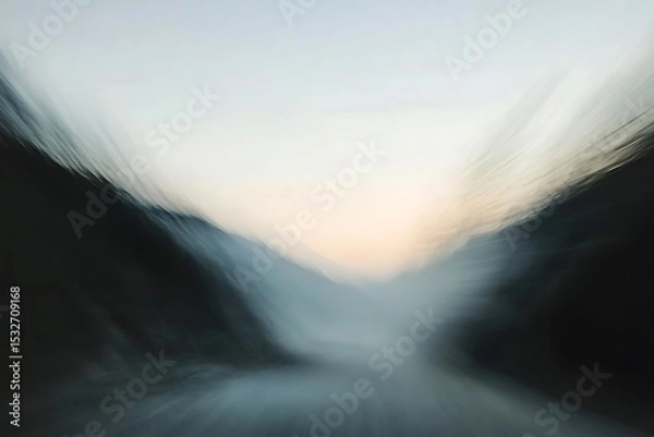 Fototapeta Abstract landscape with blurred motion effect, perfect for backgrounds and artistic designs