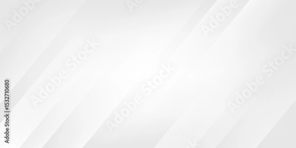 Fototapeta Diagonal grey gradient lines background. Abstract silver stripes wallpaper. Abstract gray tech backdrop. Oblique gris texture for graphic design, poster, banner, flyer, brochure, presentation. Vector
