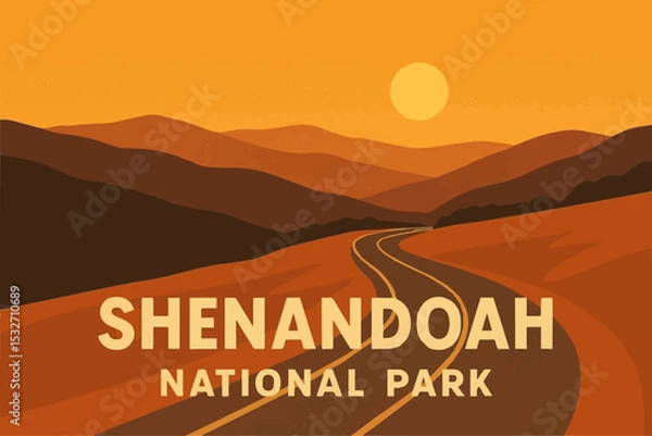 Obraz Sunset in Shenandoah

