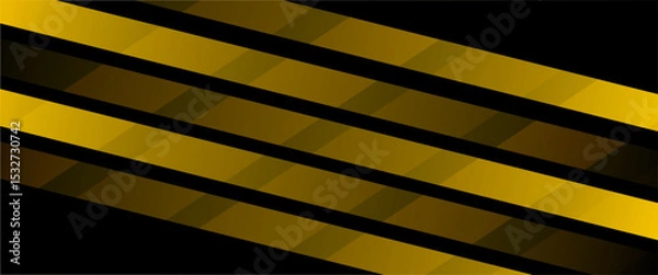 Fototapeta Caution background with slanted black and yellow stripes. Danger, stop or safety print. Hazard, forbidden or warning banner. Warning, restricted or emergency sign.vector eps 10.