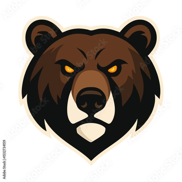 Obraz bear head vector illustration