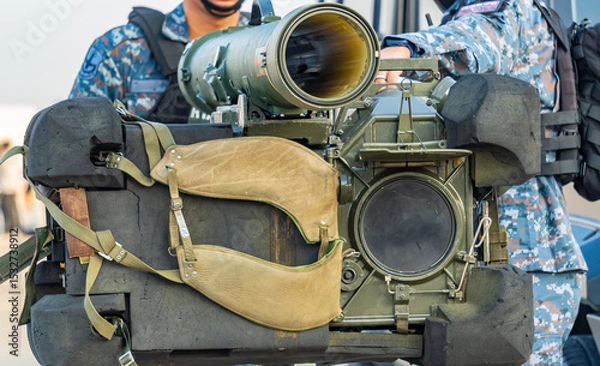 Obraz Soldiers are using anti-tank rockets in the army's war.