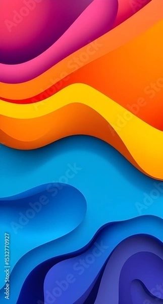 Fototapeta abstract colorful wave background