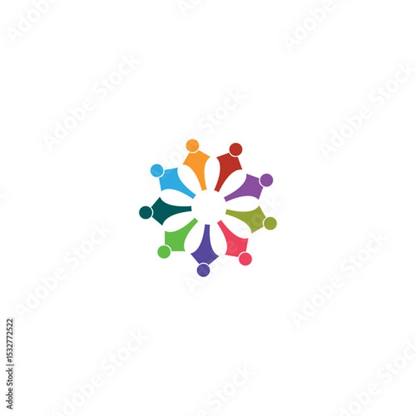 Fototapeta Circular child vector icon, element for child care organization template