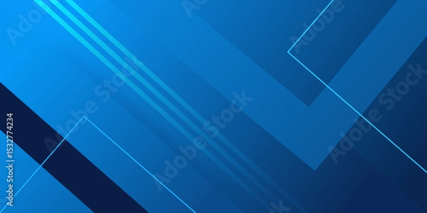 Fototapeta Abstract background dark blue and black with modern corporate concept and square element shapes.
