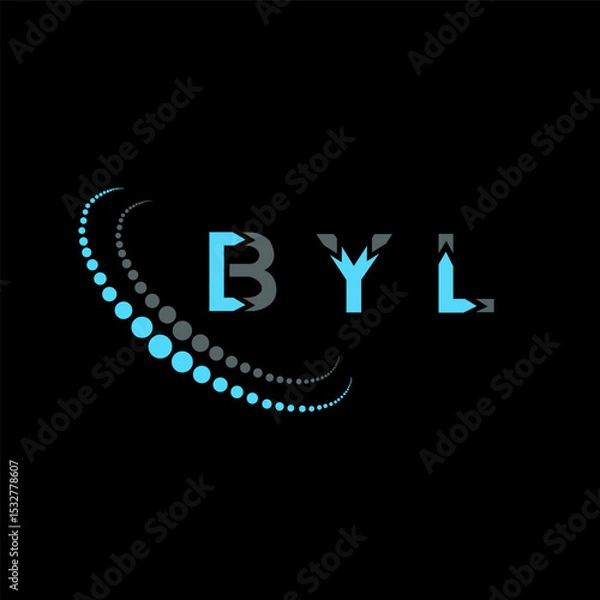 Fototapeta BYL letter logo abstract design. BYL unique design. BYL.