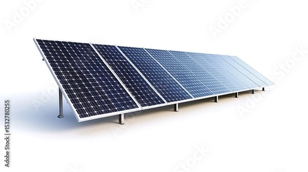 Obraz Solar panel renewable energy system photovoltaic cell electricity generation power sustainability clean tech