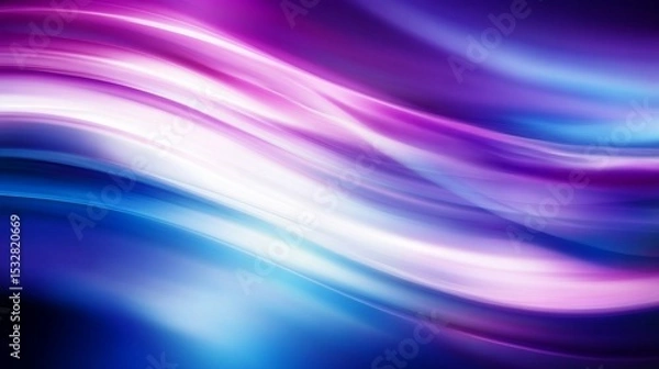 Fototapeta Abstract vector design with smooth curved lines and vibrant purple and blue colors