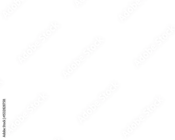 Obraz Torn white tape strip is floating in flat design with jagged edges on transparent backdrop