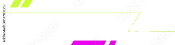 Obraz Displaying METAVERSE text on transparent background, highlighting neon lime green and magenta bars