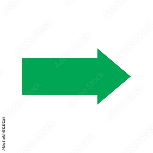 Obraz green arrow sign