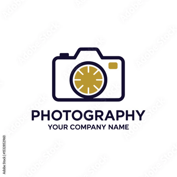 Obraz Unique camera logo Modern and minimalist vector and abstract logo
