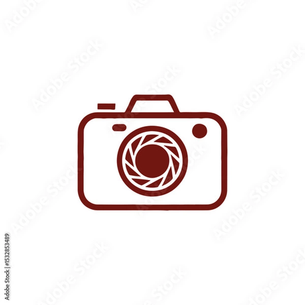 Obraz Unique camera logo Modern and minimalist vector and abstract logo