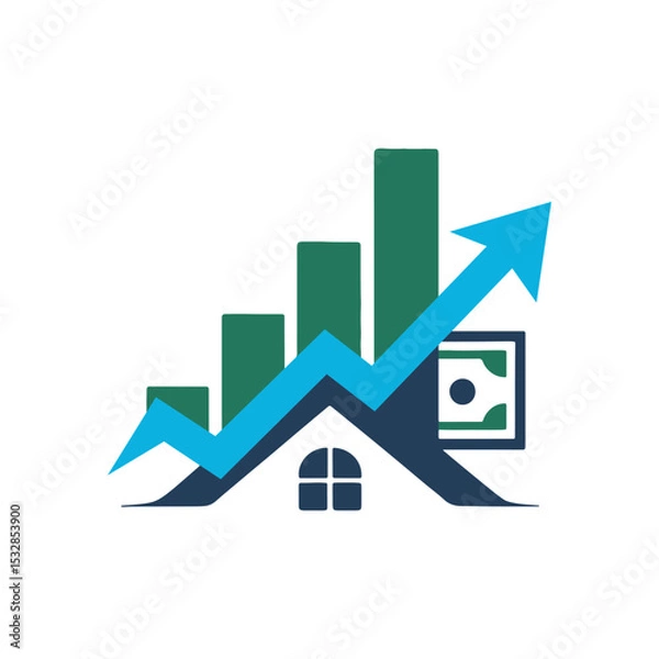 Obraz Unique financial logo Modern and minimalist vector and abstract logo