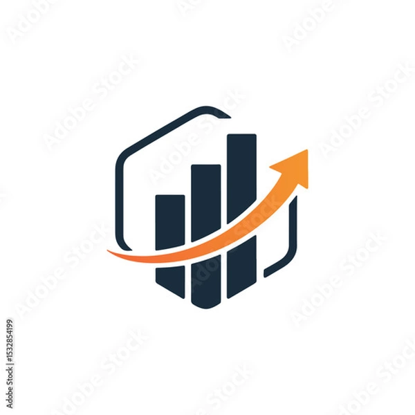 Obraz Unique financial logo Modern and minimalist vector and abstract logo