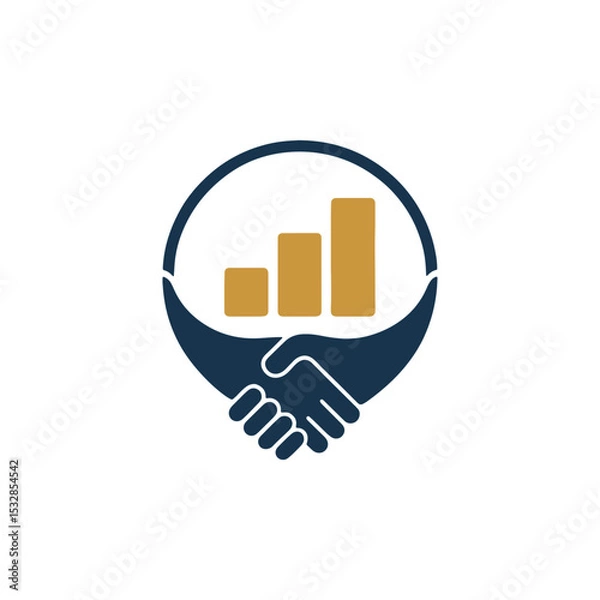 Obraz Unique financial logo Modern and minimalist vector and abstract logo