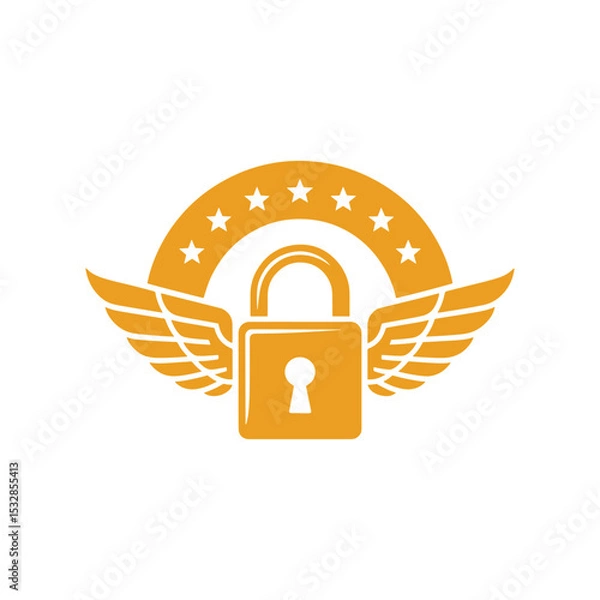 Obraz Unique security logo Modern and minimalist vector and abstract logo