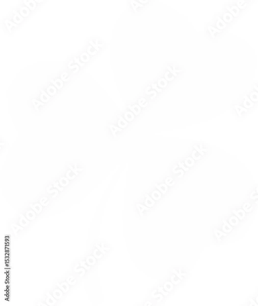 Fototapeta Three-leaf clover is being displayed in flat vector with heart lobes and transparent background