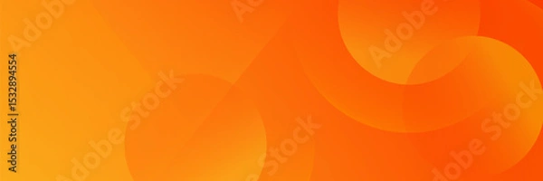 Fototapeta Abstract orange background with circles. Vector illustration
