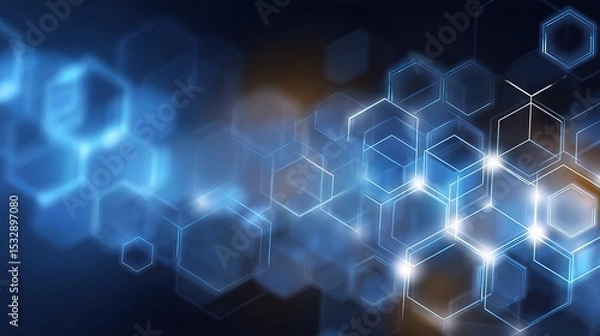 Fototapeta Abstract Technology Communication Background with Blurred Effect