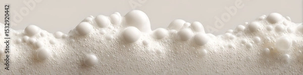 Obraz Macro foamed milk bubbles creating delicate textures