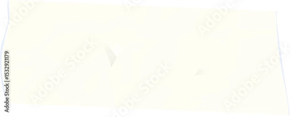 Fototapeta Showing pale yellow irregular flat shape with jagged edges, lighter patches on transparent canvas