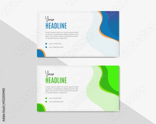 Obraz Modern and Creative  Cover Banner Template for Business and Social Media
