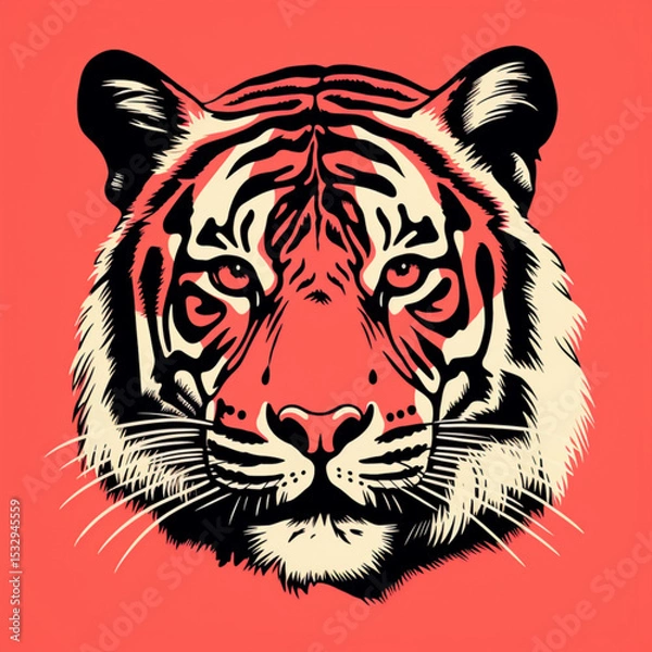 Obraz tiger head vector