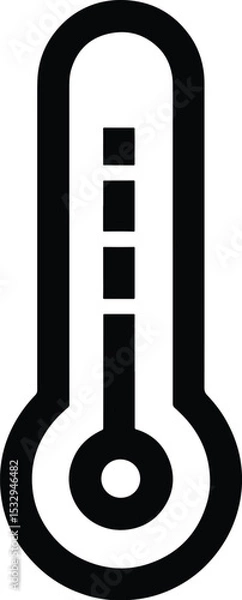 Fototapeta High quality photo of temperature measure icon.