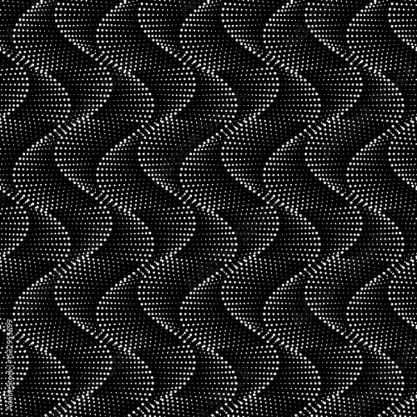 Fototapeta Vector  seamless texture. Modern geometric background. Dotted grid.