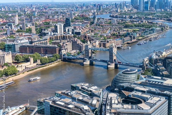 Obraz Majestic View of Tower Bridge and the River Thames in London, UK