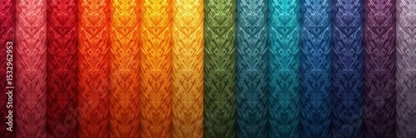 Obraz Vibrant gradient showcasing a rich spectrum of colors with intricate patterns, perfect for backgrounds, textiles, and design projects.