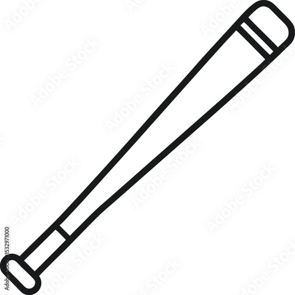 Fototapeta baseball bat isolated on transparent background